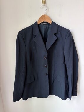 R.J. Classics Womens Show Coat in Navy Equestrian Horse Riding Pockets Size 10R